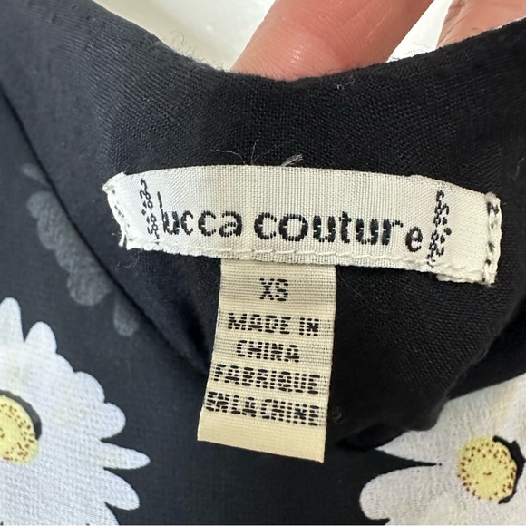 Daisy Print Chiffon Dress SZ XS - Picture 5 of 6